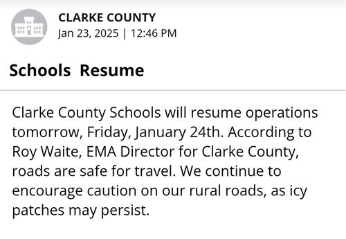 School Opening